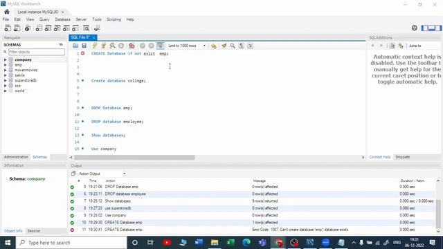 10. Create Database if not exists in MySQL | Introduction to MySQL | Beginners |Start Career in Dat смотреть онлайн