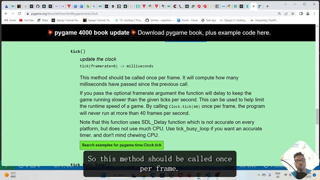 Pygame Frame Rate (2023) смотреть онлайн