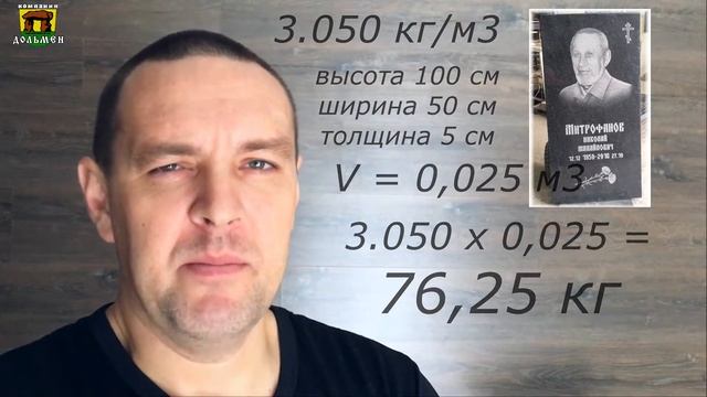Как рассчитать вес памятника смотреть онлайн