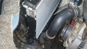 ниссан атлас.  замена радиатора охлаждения