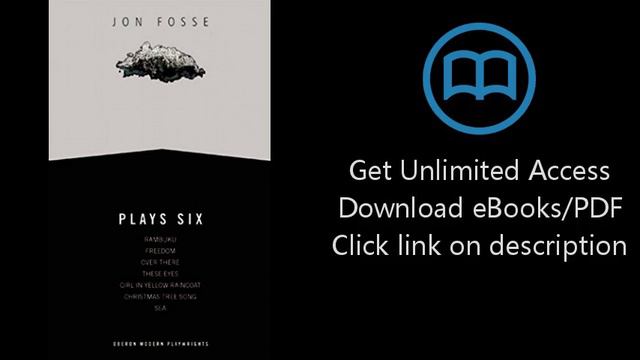 Download Fosse: Plays Six (Oberon Modern Playwrights) PDF смотреть онлайн