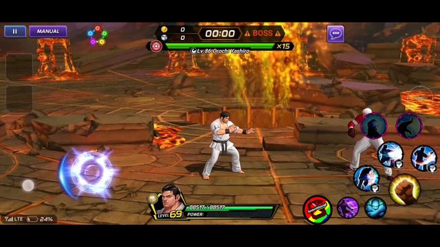 Takuma Sakazaki Vs Orochi SAGA Bosses - The King of Fighters All Star (KOFAS) Special Card Equipped смотреть онлайн