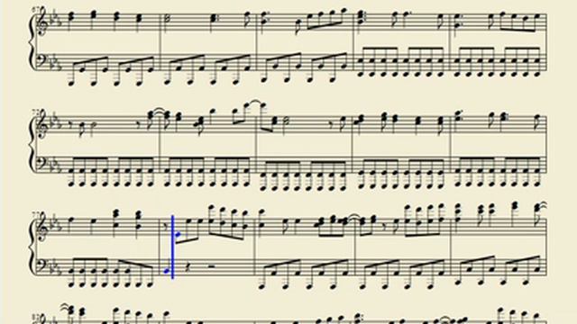 Hatsune Miku -Tell Your World- Piano Sheet Music смотреть онлайн