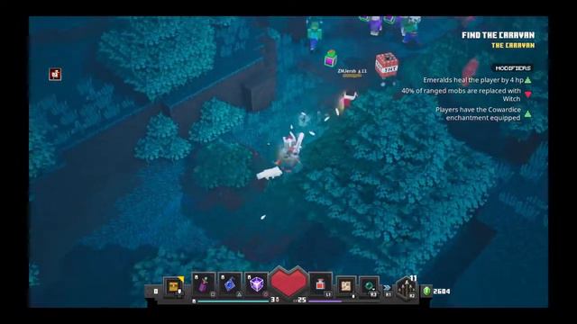 Minecraft Dungeons: Internet issues and creepers смотреть онлайн