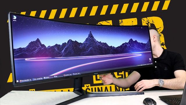 Samsung zakrivljeni 49" monitor - LC49J890DKUX/EN смотреть онлайн