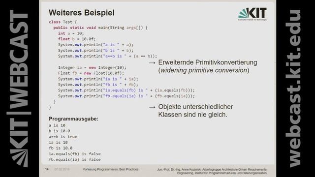13 : Kellerspeicher, Prinzipien des guten Programmierens, Java-spezifische Praxistipps смотреть онлайн