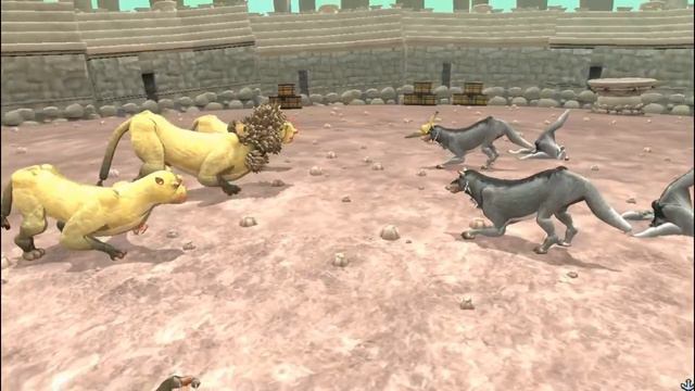 Lion Pack vs Wolf Pack | Beast Arena [S3E6] | SPORE смотреть онлайн