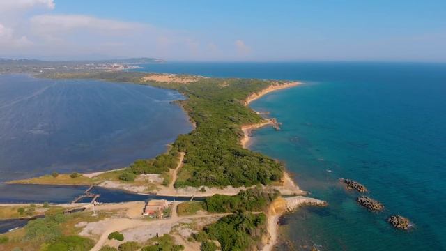 4K Drone Footage - Bird Eye View Of Corfu, Greece - Ambient Drone Film With Calming Music