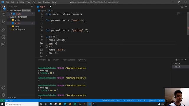 TypeScript | 8. Type Aliases смотреть онлайн