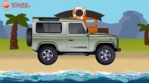 Пазл с Машинками - Отважный Внедорожник - мультфильм для детей.mp
