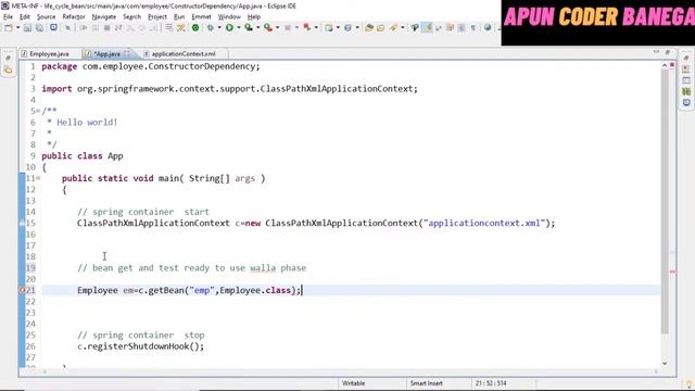 Spring Framework tutorial | Bean Life Cycle using @PostConstruct and @PreDestroy | LEC 17 смотреть онлайн