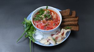 Борщ на говяжьих хвостах