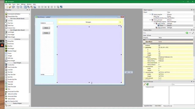 25 - Qt Designer: tela de cadastro de clientes смотреть онлайн