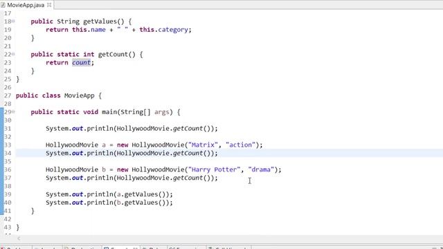 Java Tutorials: Difference between Instance vs Static Keyword смотреть онлайн