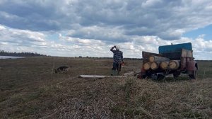 мотоблоком ??мтз за дровами motor cultivator