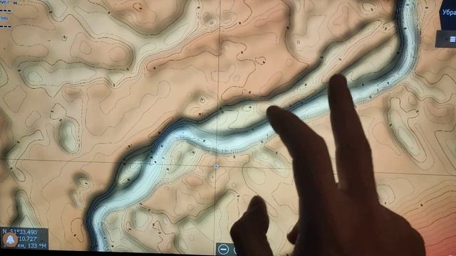 Карта глубин Воронежского водохранилища