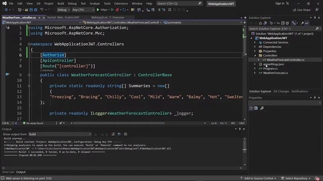 .NET 7.0 | REST API | JWT | Visual Studio 2022 смотреть онлайн