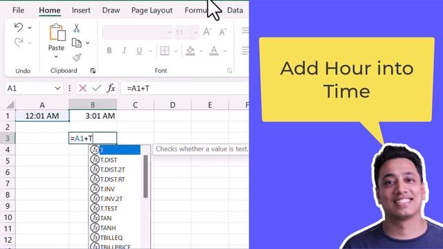 Add Hours Into Time / Excel Formula смотреть онлайн