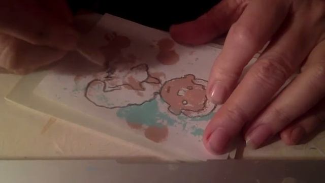 marcia sandmeyer wilson linoleum cut demo plus pencil drawing w housepaint 2/3/17