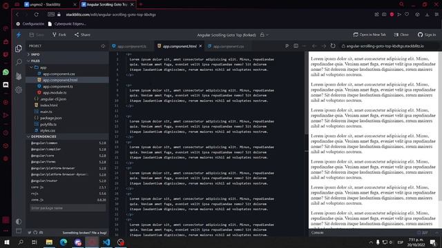 Boton para scroll-top en angular -ESPAÑOL- Angular scrolling go to top смотреть онлайн