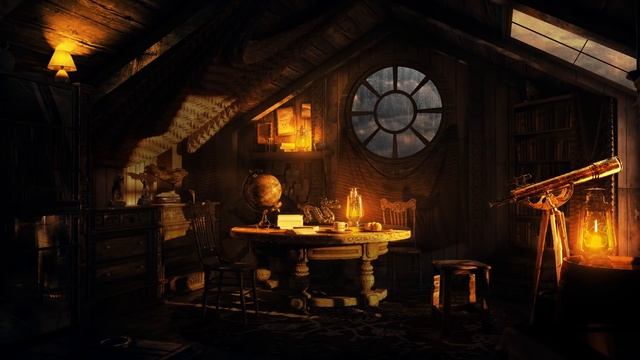 Fall Asleep w/ Rain Falling in the Attic - Relaxing Rain Sounds for Sleeping, Studying & Relaxation смотреть онлайн