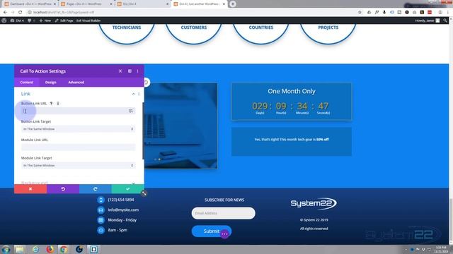 Divi 4 How To Create A Countdown Timer With Call To Action Button смотреть онлайн