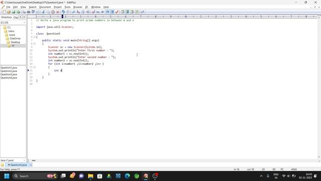 Prime numbers | Java Program смотреть онлайн