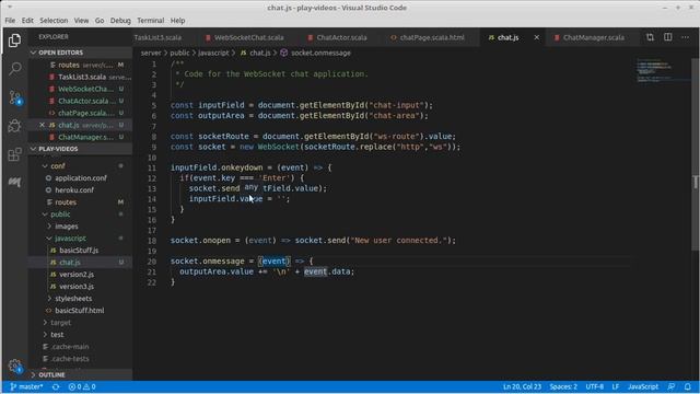 WebSocket Chat Part 5 (Play using Scala) смотреть онлайн