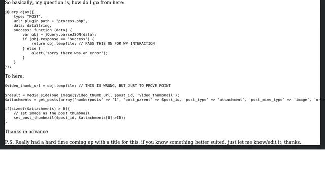 Wordpress: Use ajax response in PHP function смотреть онлайн
