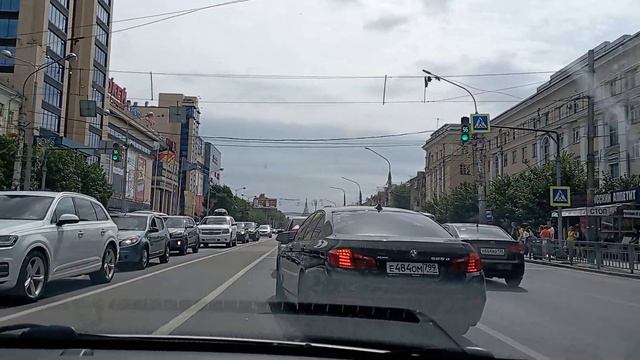 Едем по ул. Кольцовской Воронеж 11.97.2022 смотреть онлайн