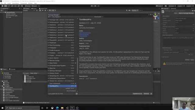 Unity Package Manager overview: Part 1 смотреть онлайн