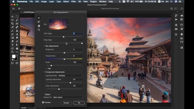 Adobe Photoshop CC 2021 Sky Replacement смотреть онлайн