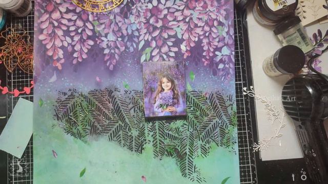 Wisteria - Mixed Media Layout смотреть онлайн