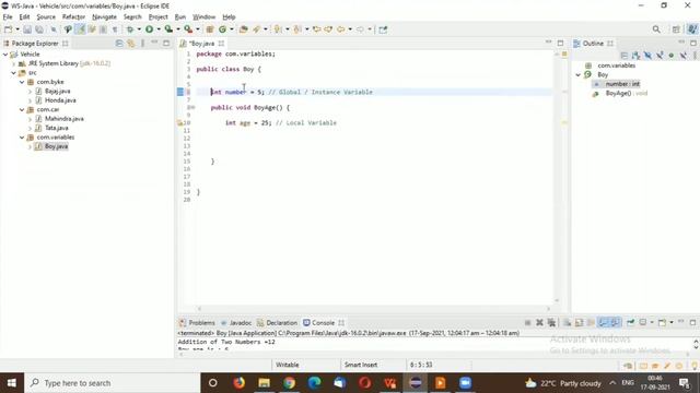 Java variables | java Local Variable | Instance Variable | Static Variable | Difference local stati смотреть онлайн
