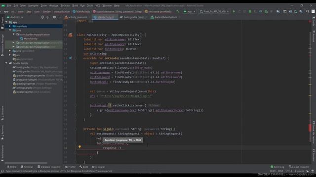Android Kotlin ตอนที่ 6 การสร้างระบบ Login ร่วมกับ Web Service JSON ด้วย Volley смотреть онлайн