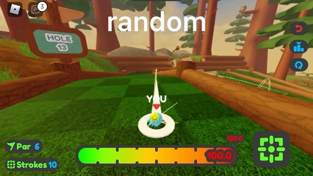 Super Golf! Redwood hole 13 hole in one! (center and random spawn) Mobile Gameplay смотреть онлайн