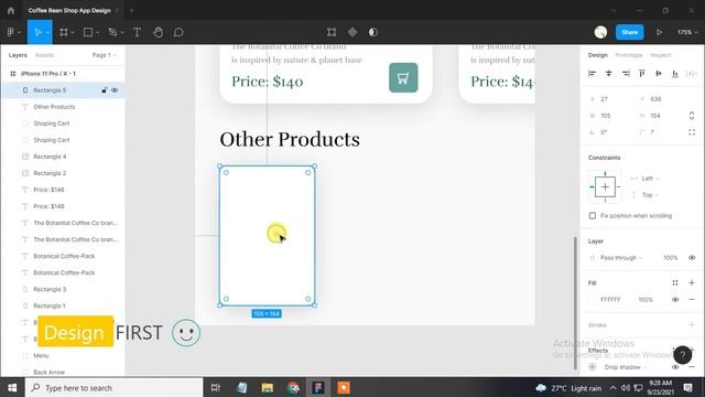 Coffee Bean Design in Figma | Mobile Design | Figma Tutorial | смотреть онлайн