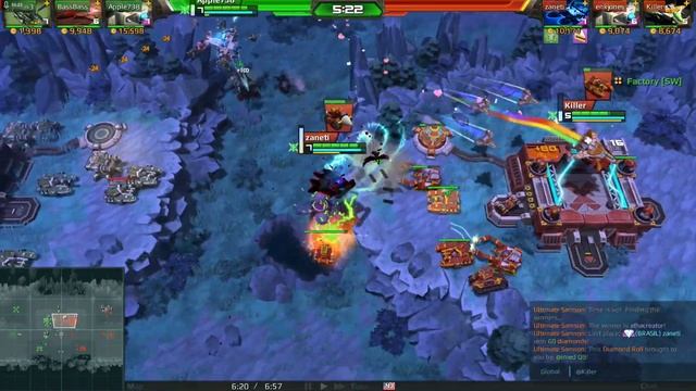 Airmech Strike 3v3 Killer Zaneti & enkjones Vs Apple738 BassBass & Python3 Map Storm смотреть онлайн