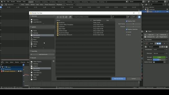 Audio visualizer in blender, React anything for music in blender | Blender 2.9 | смотреть онлайн