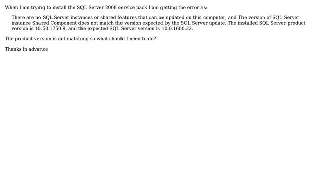 DevOps & SysAdmins: SQL Server 2008 service pack installation error смотреть онлайн