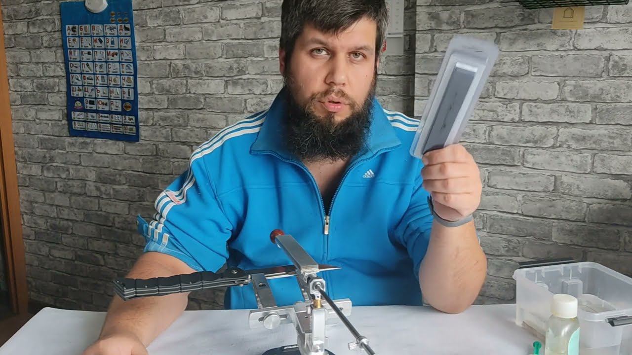 Заточка Luzon large от Cold Steel на заточной системе Kadet Expert от TSPROF