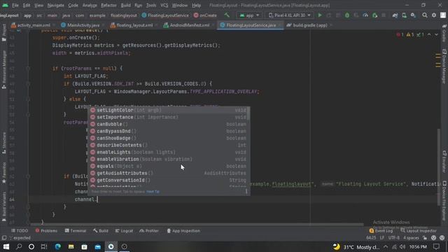 How to create Floating Layout in Android Studio with Service | 2022 | смотреть онлайн