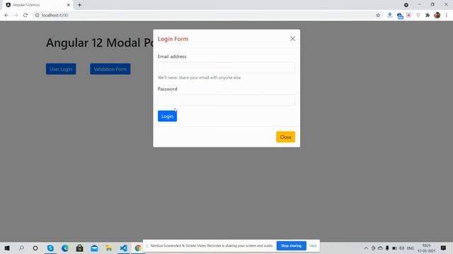 Angular 12 Modal Popup Forms Working Demo смотреть онлайн