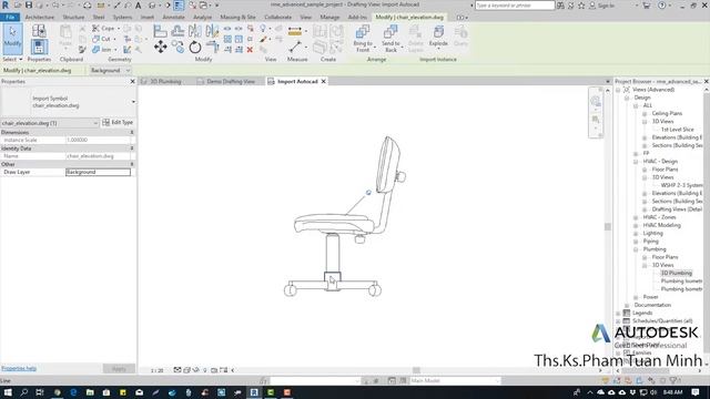 Hướng dẫn sử dụng Revit MEP 2019 | Bài 54: Import file Autocad смотреть онлайн