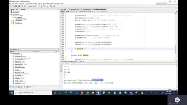 Java II Chapter 8 Class 1 Part 4 Fix for Static methods Audio + toString Method смотреть онлайн