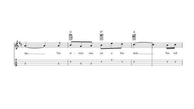 If You've Only Got a Moustache Baritone Ukulele Tab смотреть онлайн