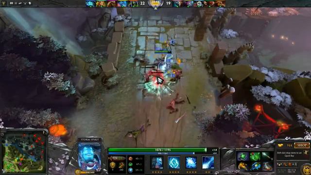 Dendi Storm Spirit In Dota 2   Денди играет на Storm Spirit