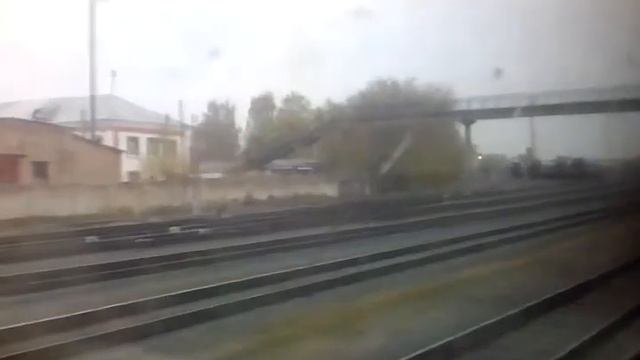 Прибытие в Иваново 2017 слева поездом Москва-Кинешма. смотреть онлайн