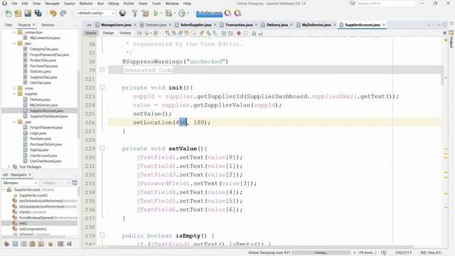 Online Shopping Management System in Java | NetBeans | MySQL | Part-End смотреть онлайн