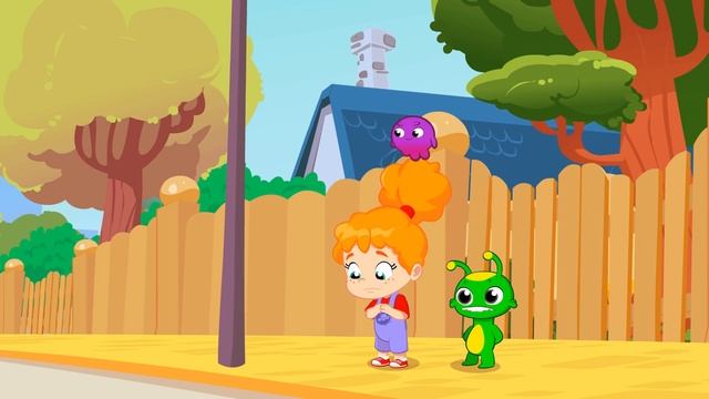 Groovy The Martian | Lunchbox challenge at school! Learn to eat healthy fruits and veggies смотреть онлайн